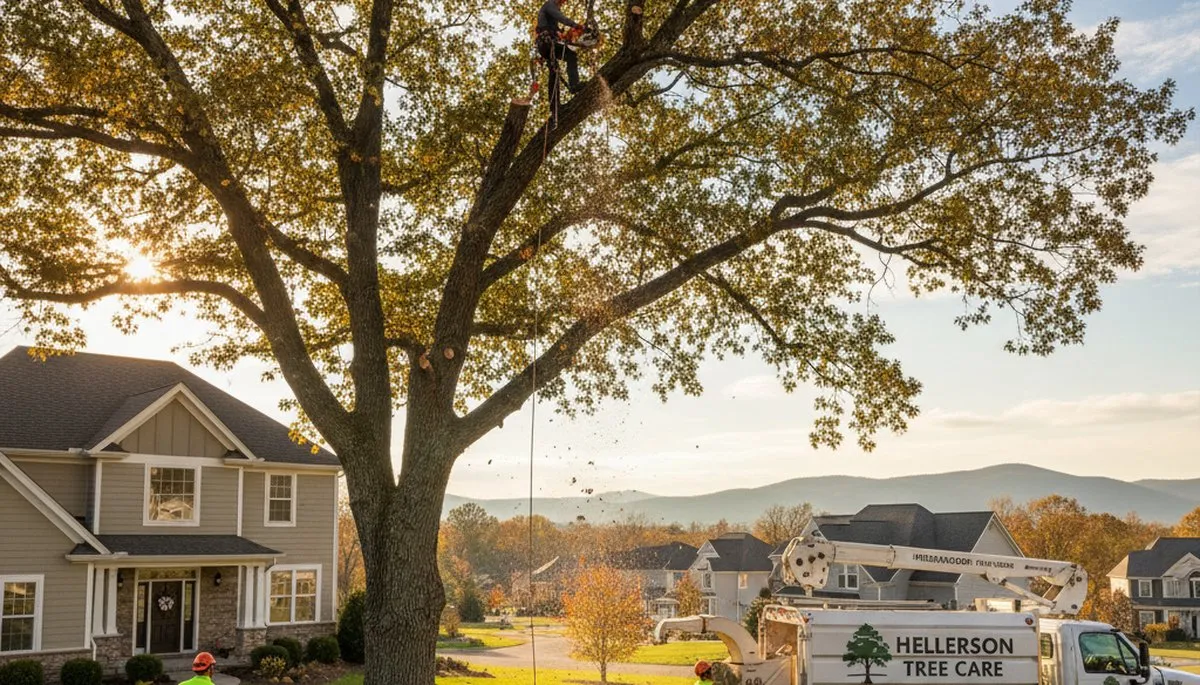 Professional tree removal service in Allentown PA safely clearing residential property trees